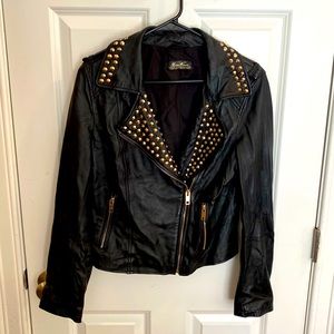 Leather Jacket w/ Silver Accents